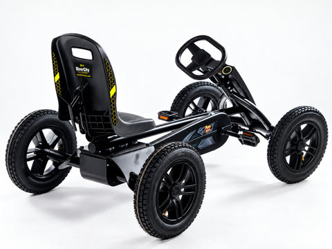 HIVE XM-4 pedal kart, rear three-quarter preproduction view