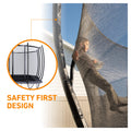 Avyna rectangle trampoline safety-design features