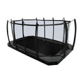 Avyna Pro-Line MAX 12 ft × 18 ft rectangle in-ground trampoline with safety enclosure