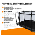 Avyna Pro-Line MAX 12 ft × 18 ft rectangle in-ground trampoline safety-enclosure benefits