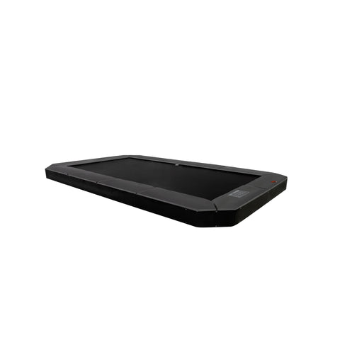 Avyna Pro-Line MAX 12 ft × 18 ft rectangle in-ground trampoline frame side view