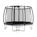 Avyna Pro-Line 14 ft Round above-ground trampoline curved-pole enclosure view