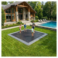 Avyna Pro-Line MAX 15 ft × 15 ft square in-ground trampoline hero lifestyle