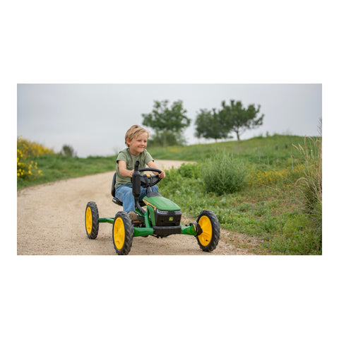 BERG Buddy John Deere pedal kart in use