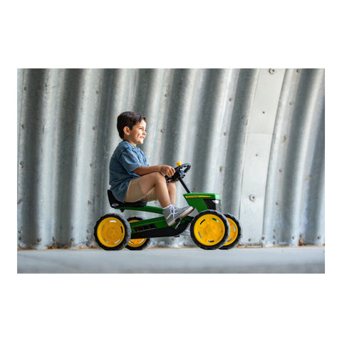 BERG Buzzy John Deere pedal kart in use