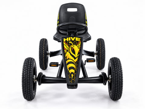 HIVE XM-4 pedal kart, front preproduction view