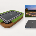 North 17 ft × 12 ft Complete In-Ground Bundle — LEDs + Cover