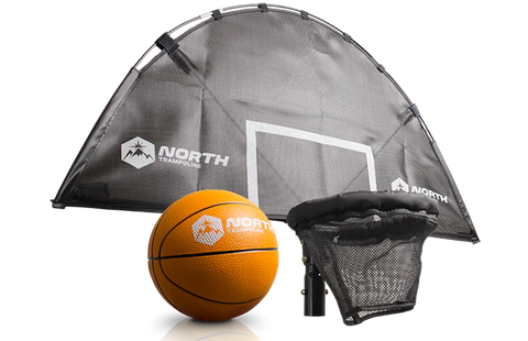 North Trampoline Basketball Hoop with Ball