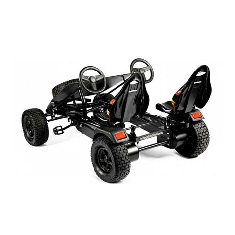 Prime Tracker XXL-4 tandem pedal kart rear three-quarter view
