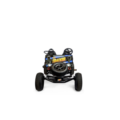 Prime Tracker XXL-4 Blue tandem pedal kart detail view