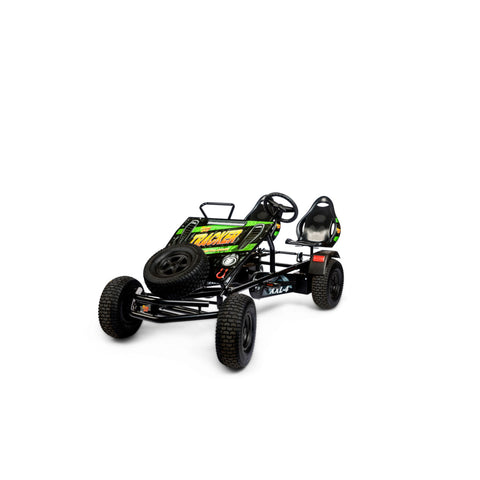 Prime Tracker XXL-4 Green tandem pedal kart detail view