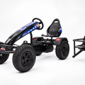 Prime XL-4 PRO Charger Blue pedal kart with standard universal Prime Rumble Seat